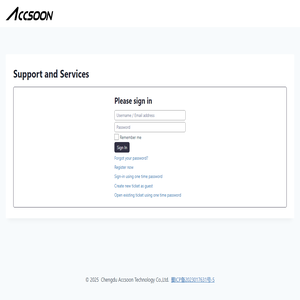 Accsoon Support and Services