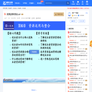 资源运用和整合.ppt 全文免费