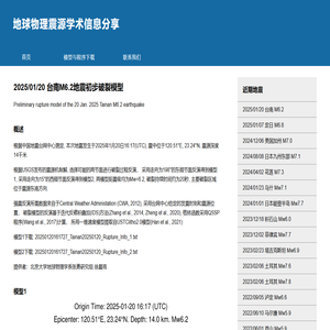 地球物理震源学术信息分享